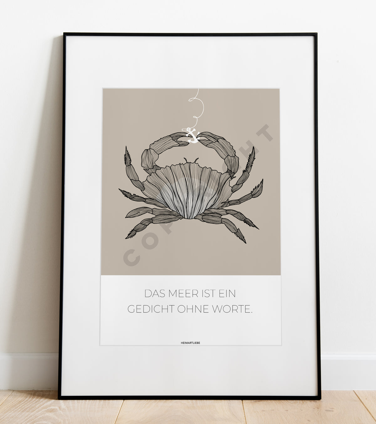 PRINT - BLUE | SAND | GREEN OCEAN - DAS MEER IST EIN GEDICHT OHNE WORTE