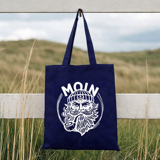 TASCHE "SEEMANN" - SIEBDRUCK, 100% BAUMWOLLE