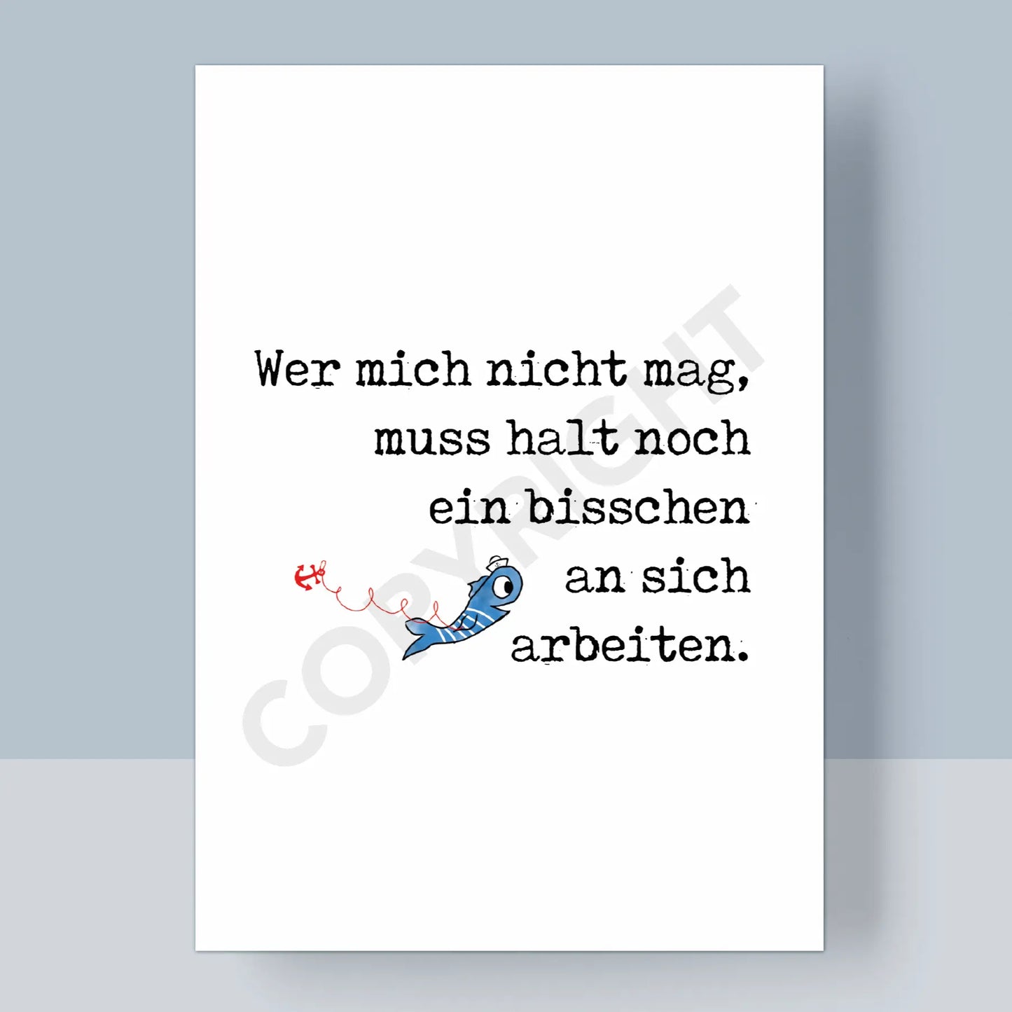 POSTKARTE - WER MICH NICHT MAG ...