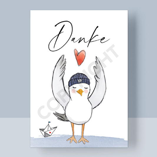 POSTKARTE - DANKE