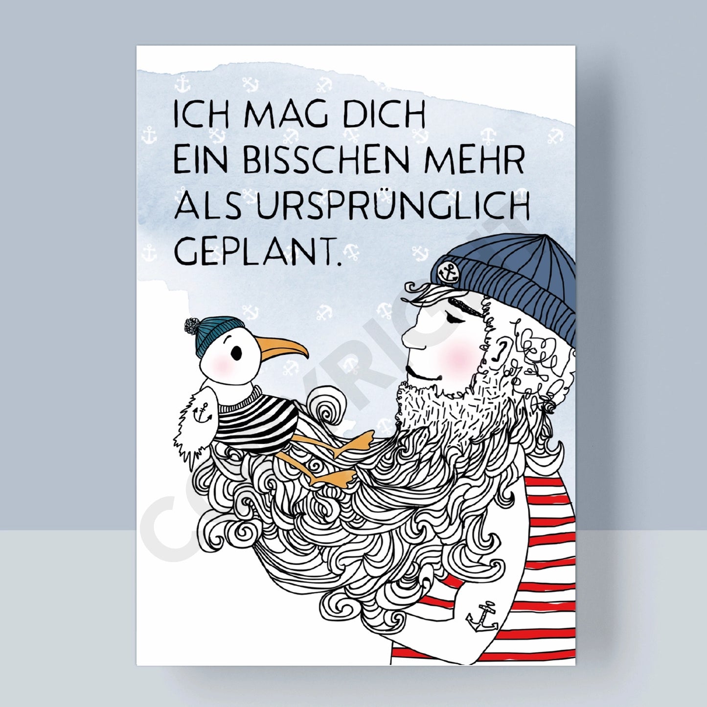 POSTKARTE - ICH MAG DICH EIN BISSCHEN MEHR