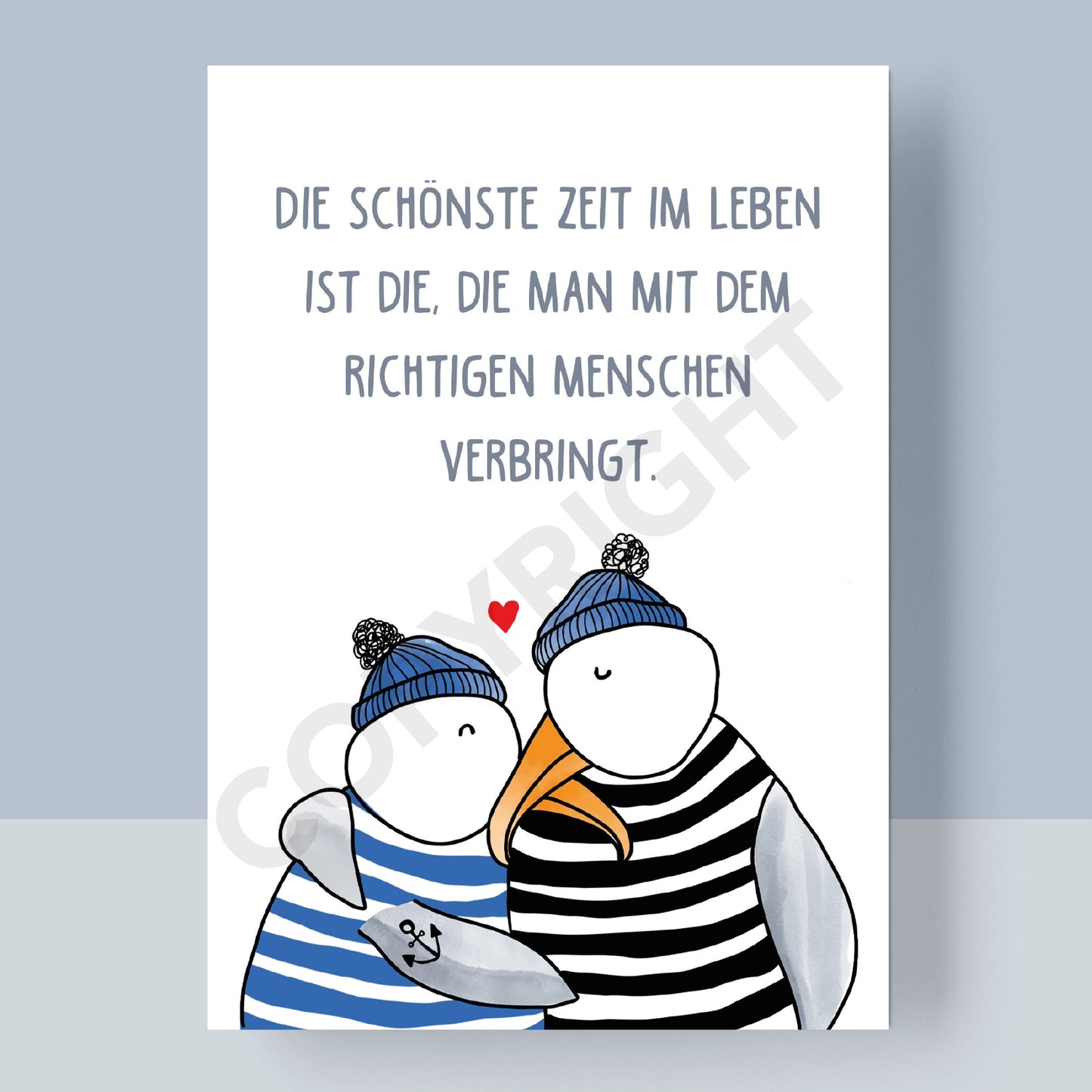 POSTKARTE - DIE SCHÖNSTE ZEIT IM LEBEN