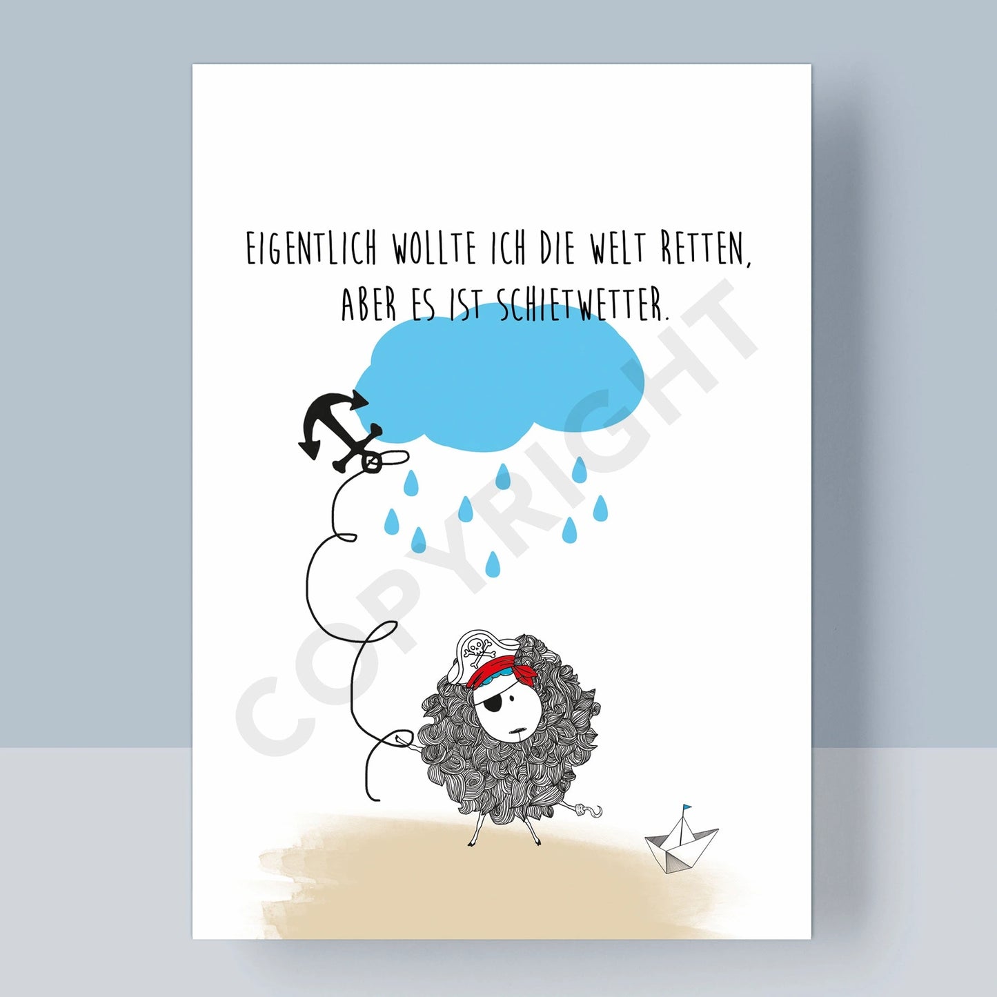 POSTKARTE - DIE WELT RETTEN Success