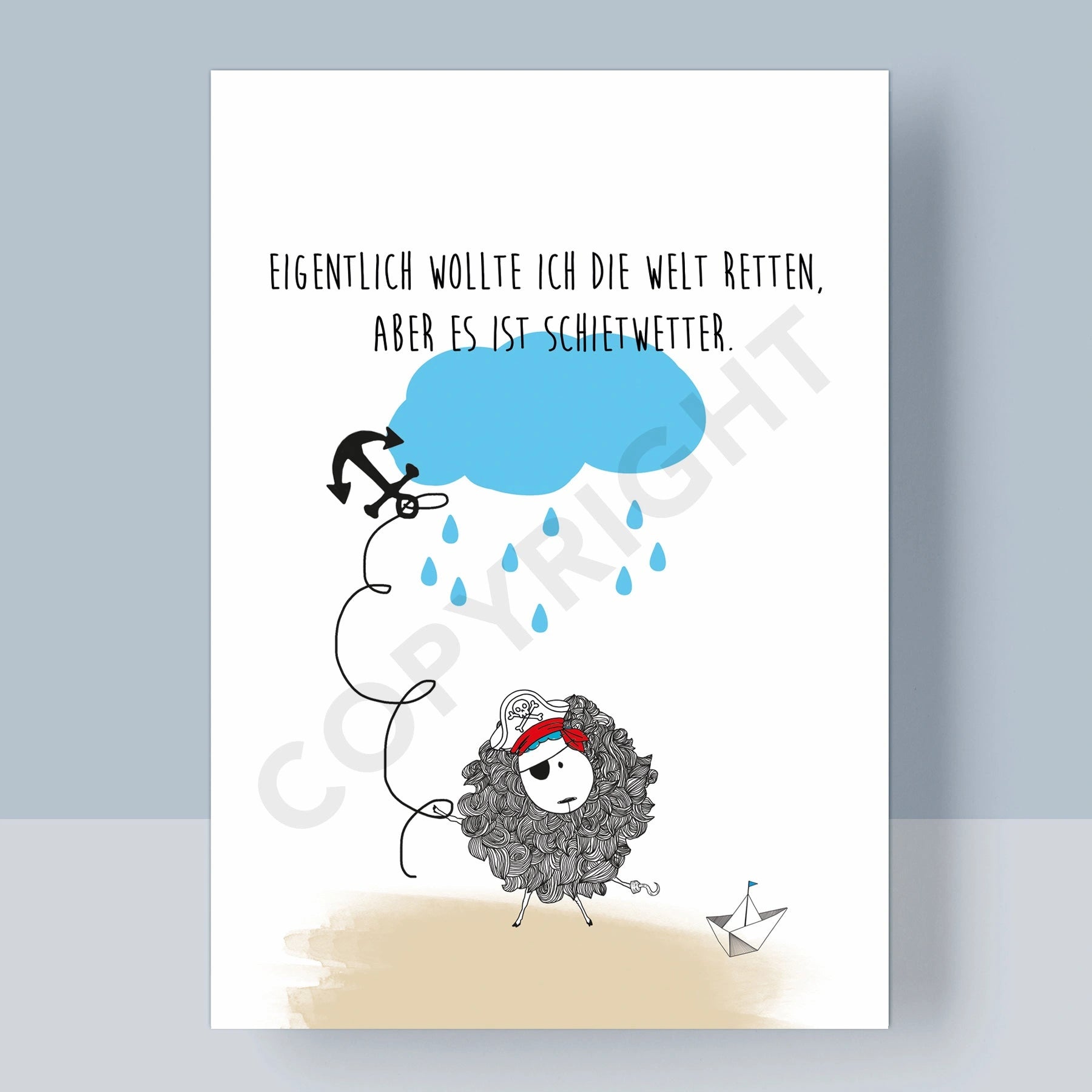 POSTKARTE - DIE WELT RETTEN Success