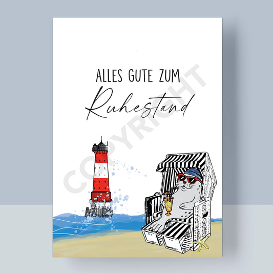 POSTKARTE - RUHESTAND