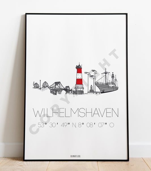 PRINT - SKYLINE WILHELMSHAVEN